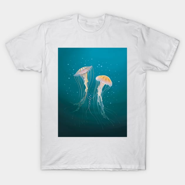 Jellyfish Love T-Shirt by Alayna Paquette